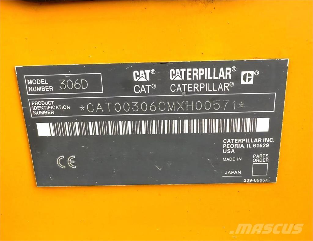 CAT 306D Mini kotrók < 7t