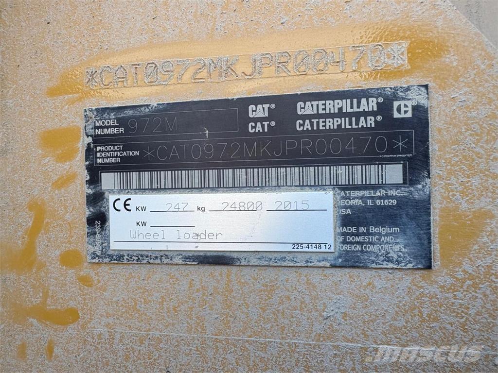 CAT 972 M Gumikerekes homlokrakodók