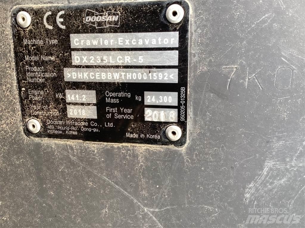Doosan Dx235 LR 5 Lánctalpas kotrók