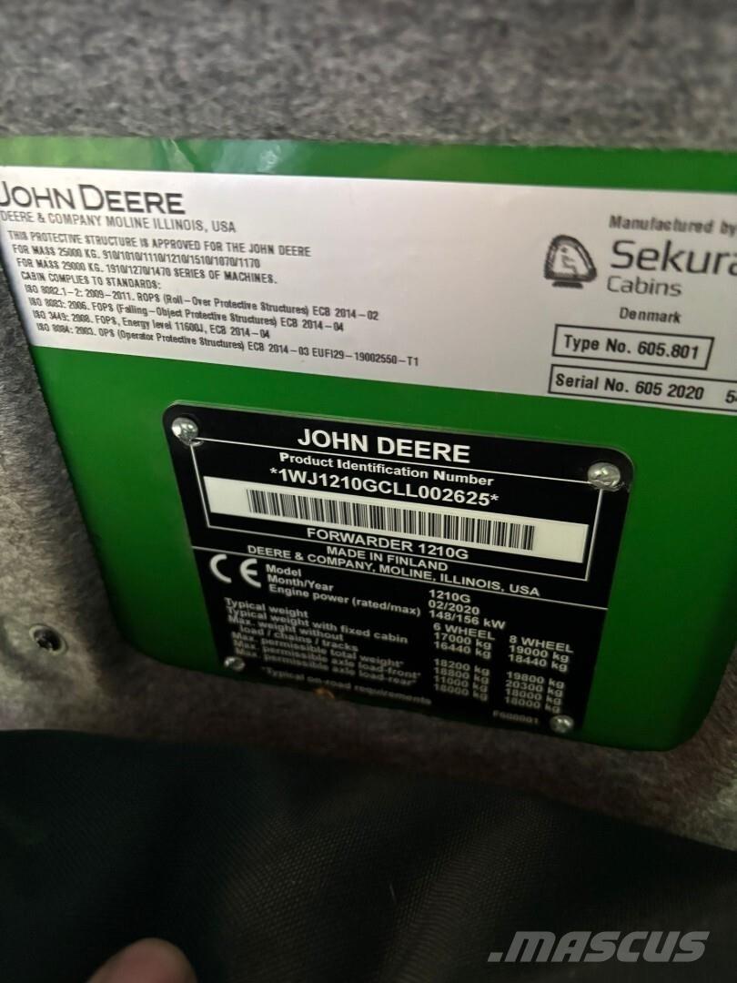 John Deere 1210G Kihordók