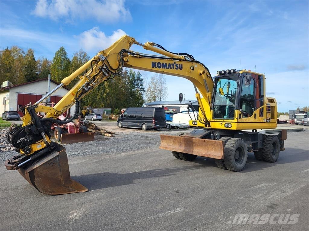 Komatsu PW 148-10 Gumikerekes kotrók