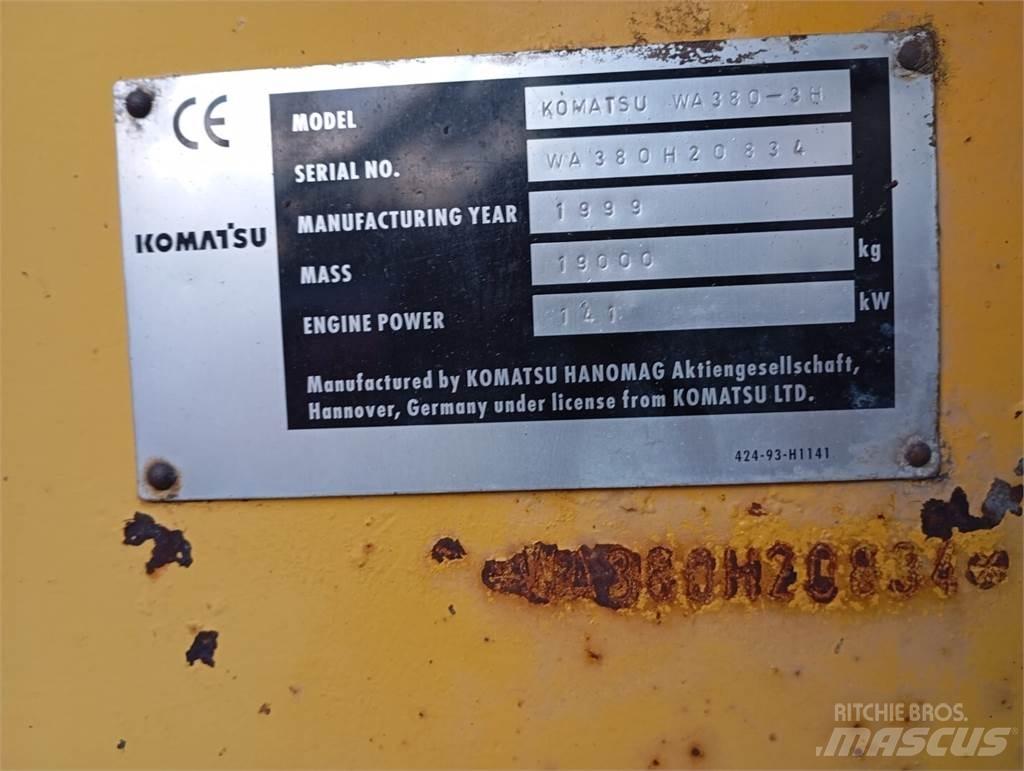 Komatsu WA 380-3H Gumikerekes homlokrakodók