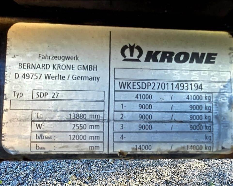 Krone SDP 27 Elhúzható ponyvás félpótkocsik