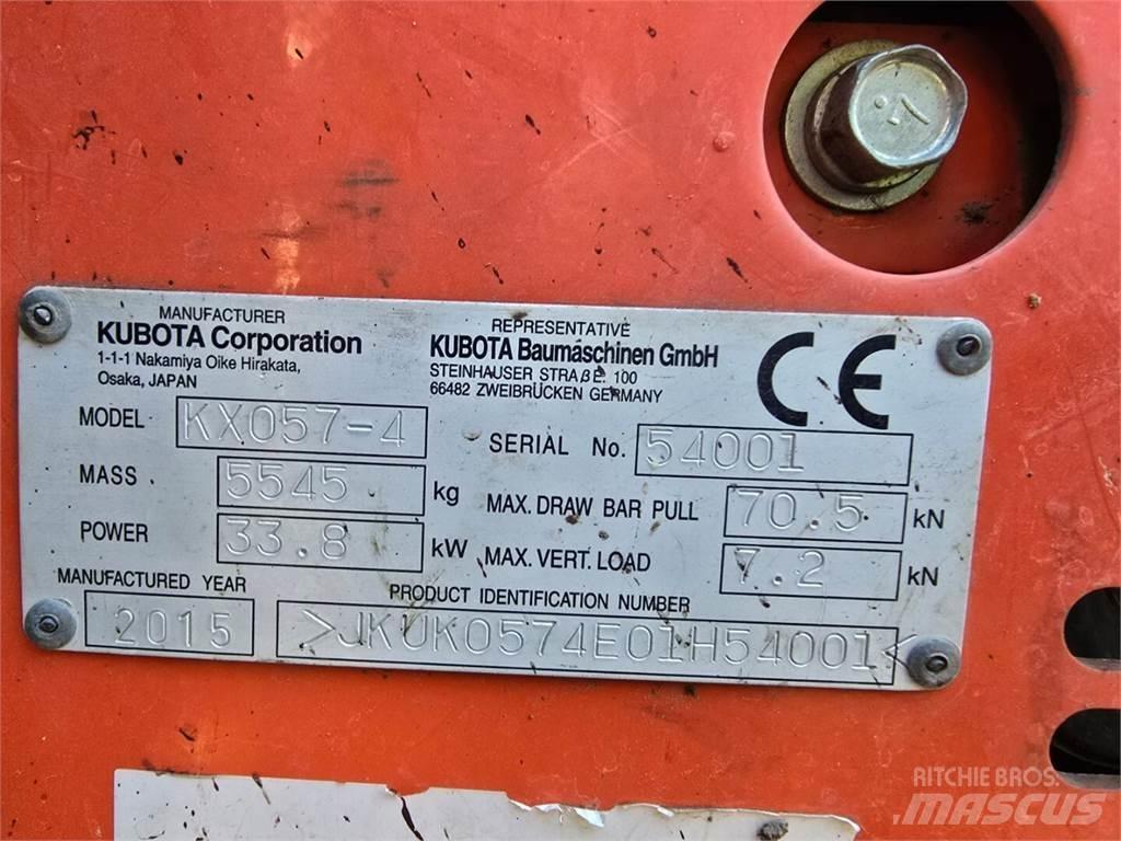 Kubota KX 057-4 Lánctalpas kotrók