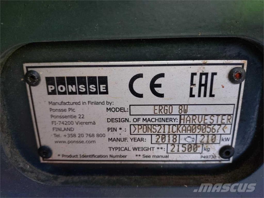 Ponsse Ergo Betakarítók