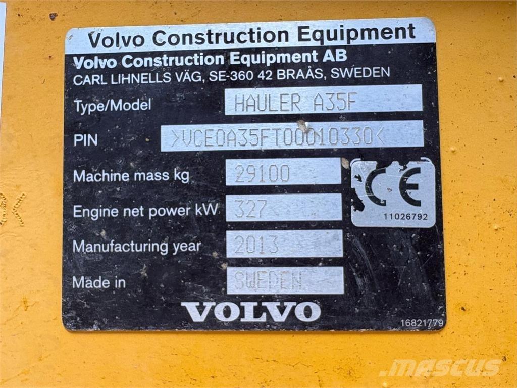 Volvo A 35 F Csuklósdömperek
