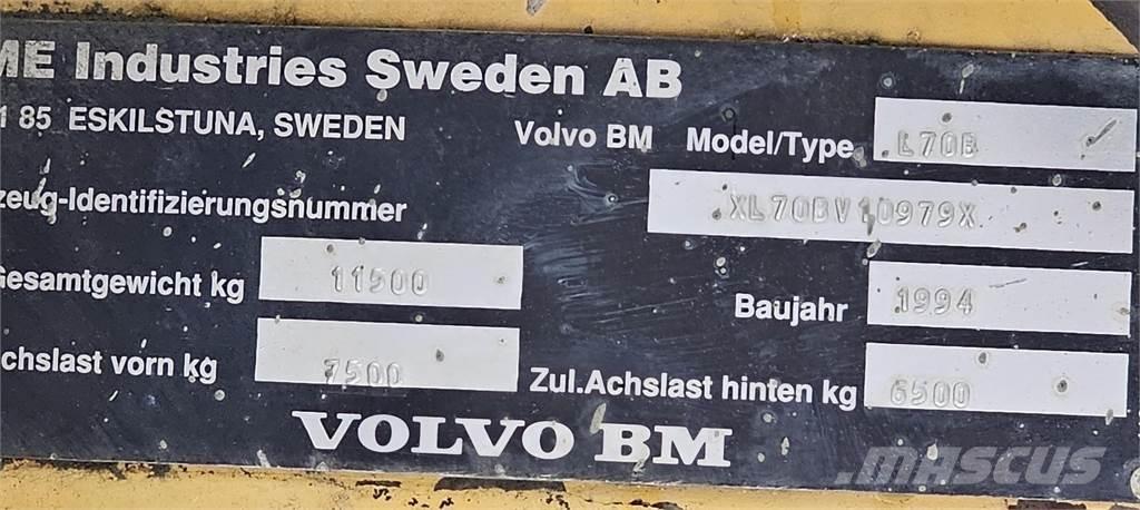 Volvo BM L 70 B Gumikerekes homlokrakodók