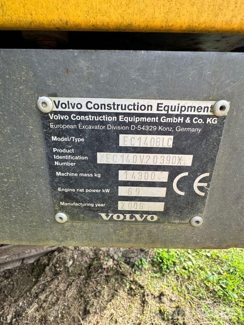 Volvo EC 140 BLC Lánctalpas kotrók