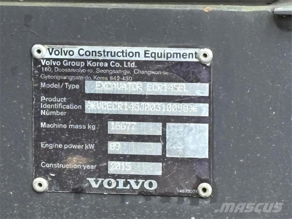 Volvo ECR 145 EL Lánctalpas kotrók