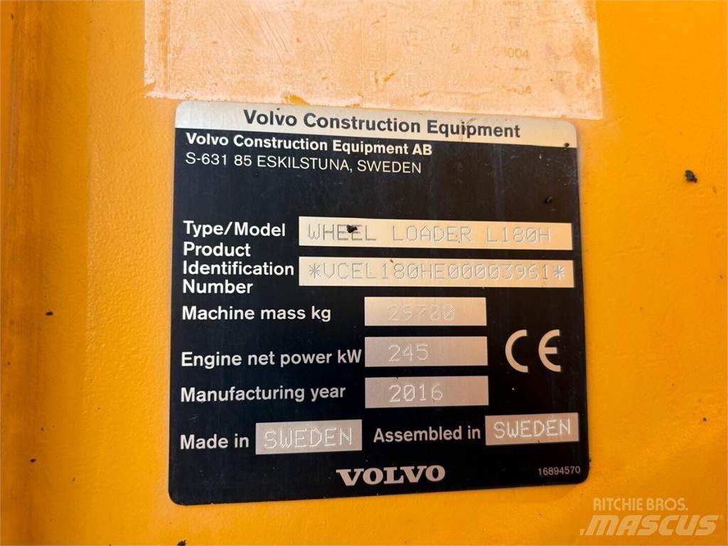Volvo L 180 H Gumikerekes homlokrakodók