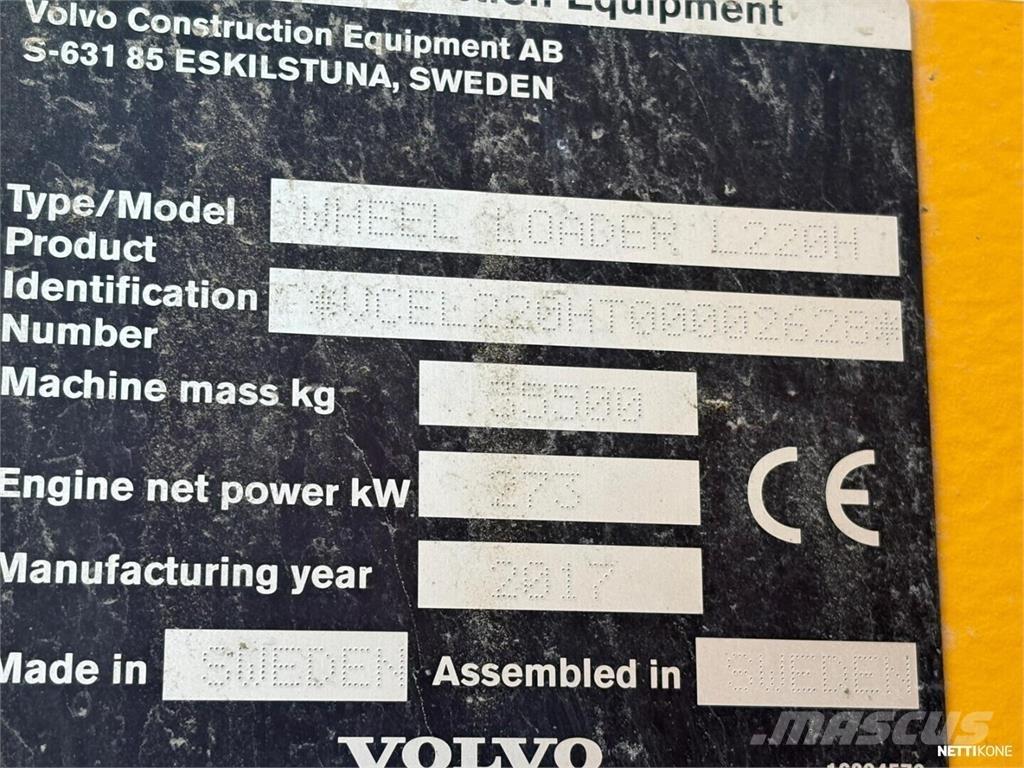 Volvo L 220 H Gumikerekes homlokrakodók