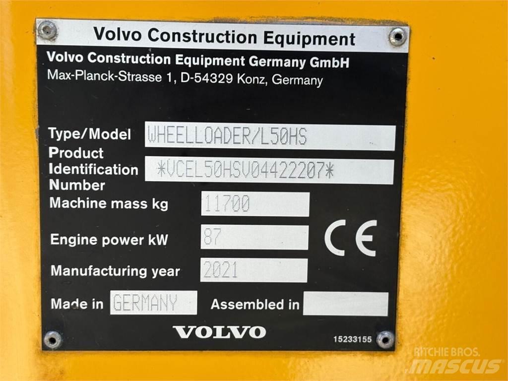 Volvo L 50 H S Gumikerekes homlokrakodók