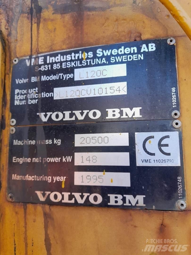 Volvo L120C Gumikerekes homlokrakodók