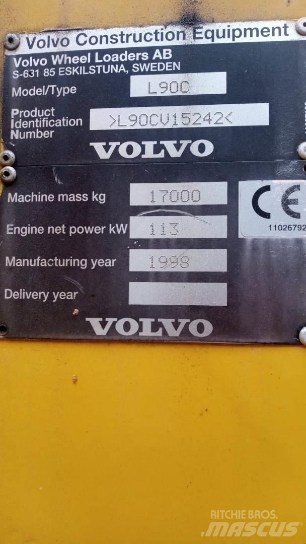 Volvo L90C Gumikerekes homlokrakodók