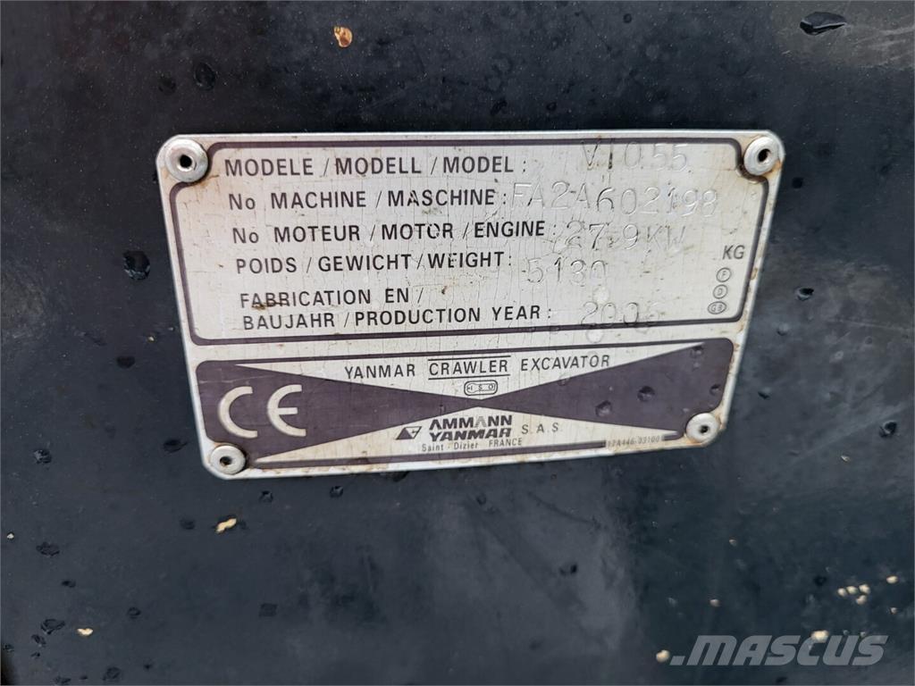 Yanmar VIO 55 Mini kotrók < 7t