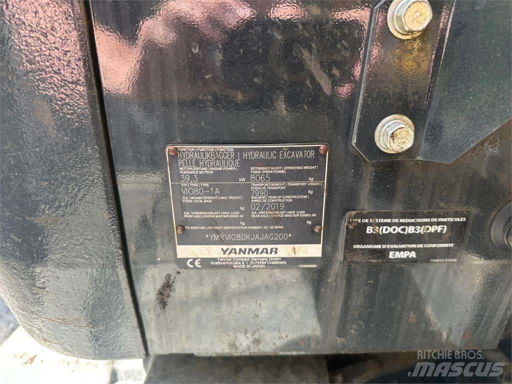 Yanmar Vio 80-1A Közepes (midi) kotrók 7 t - 12 t