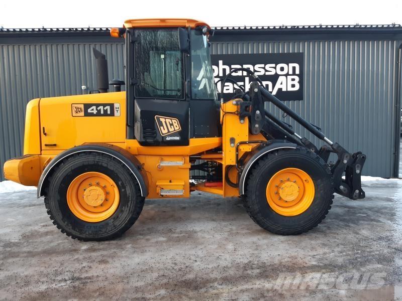 JCB 411 HT STORA BM Gumikerekes homlokrakodók