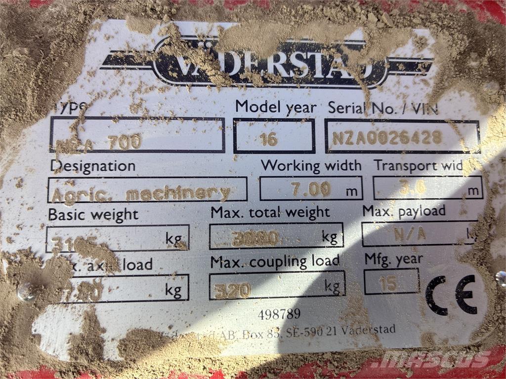 Väderstad NZA 800 HARV Borona