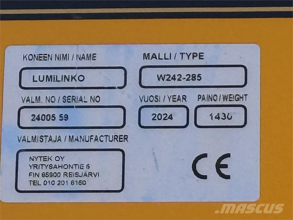  W285 Snöslunga Egyéb útkarbantartó és hókotró gépek