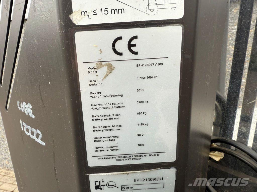 Atlet EPH125DTFVI900 Komissiózó magas emelésű targonca