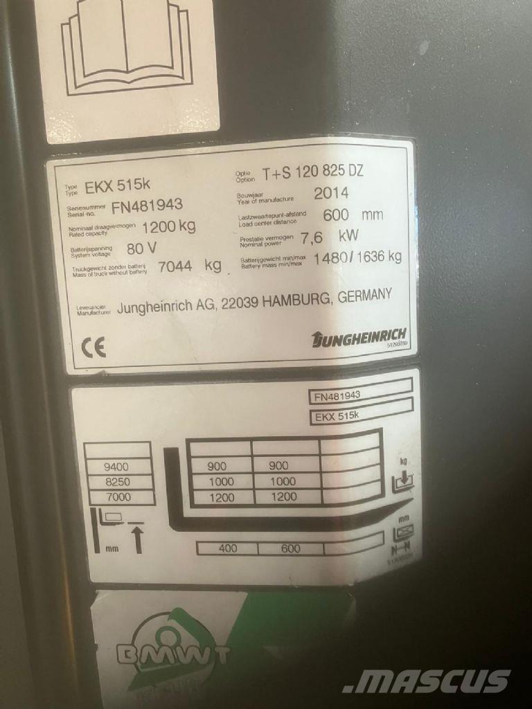 Jungheinrich EKX 515k Komissiózó magas emelésű targonca