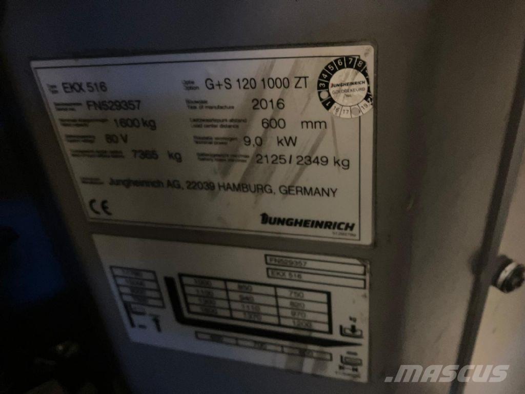 Jungheinrich EKX 516 Komissiózó magas emelésű targonca