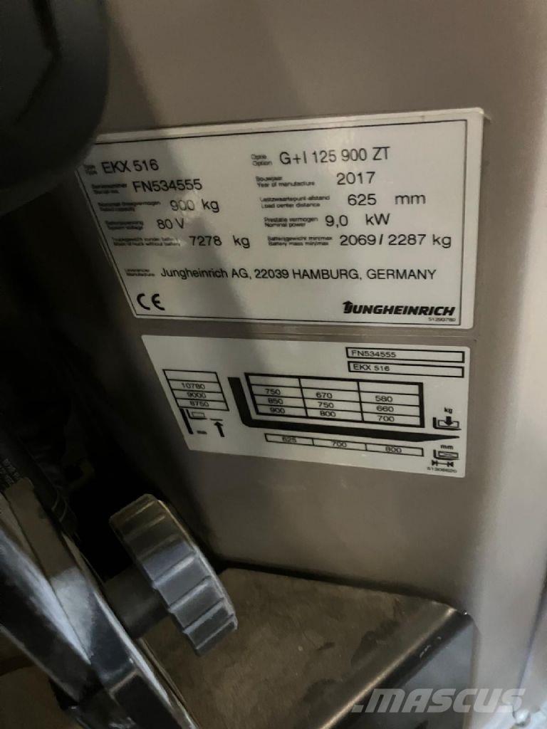 Jungheinrich EKX 516 Komissiózó magas emelésű targonca