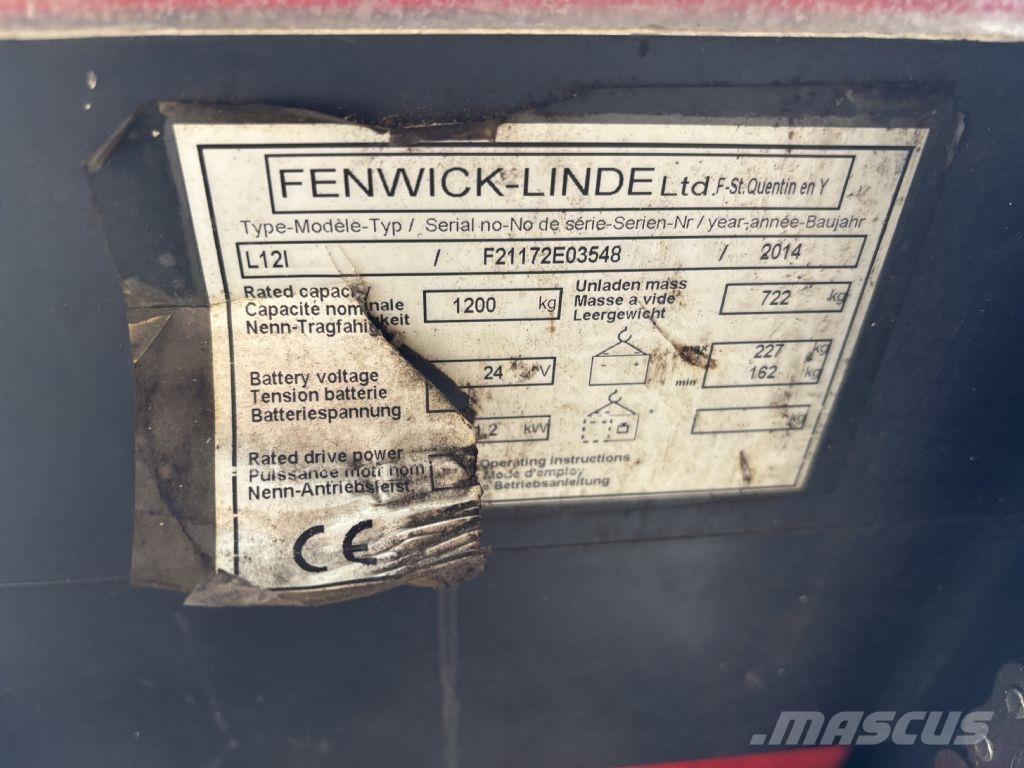 Linde L12i Gyalogkíséretű targonca