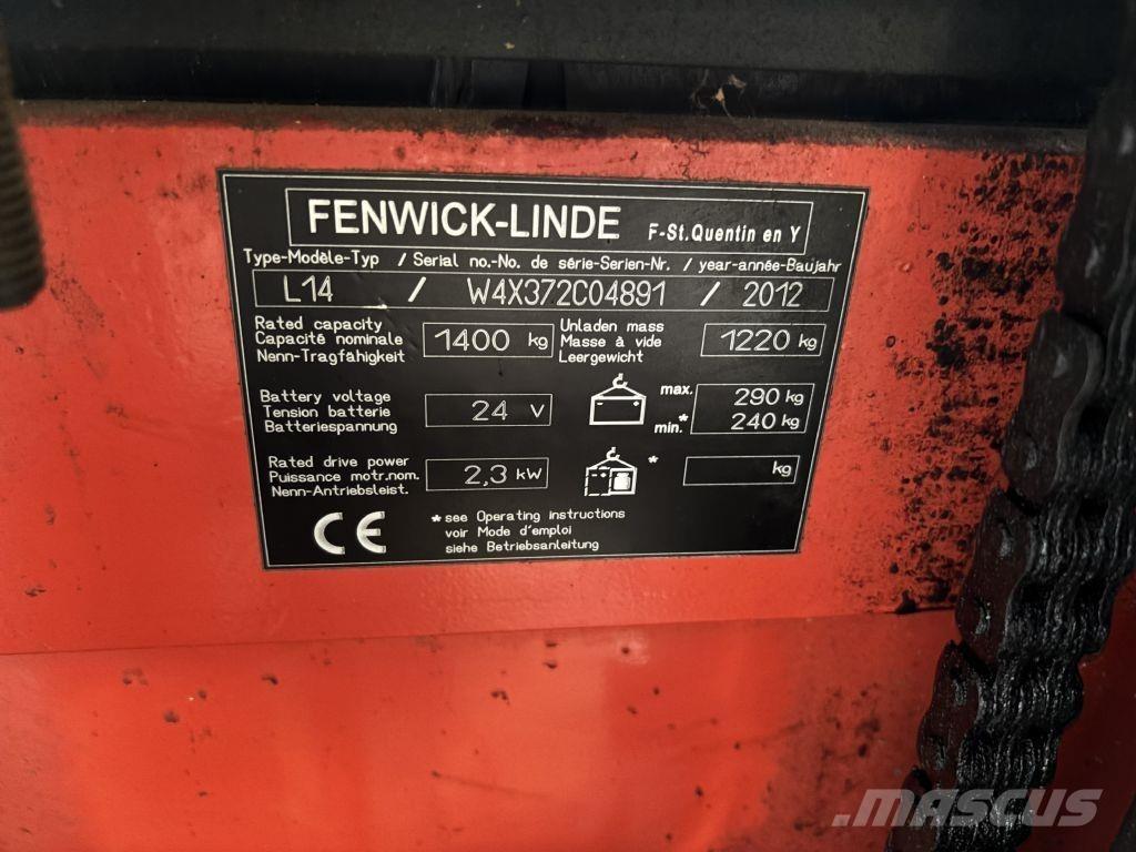 Linde L14 Gyalogkíséretű targonca