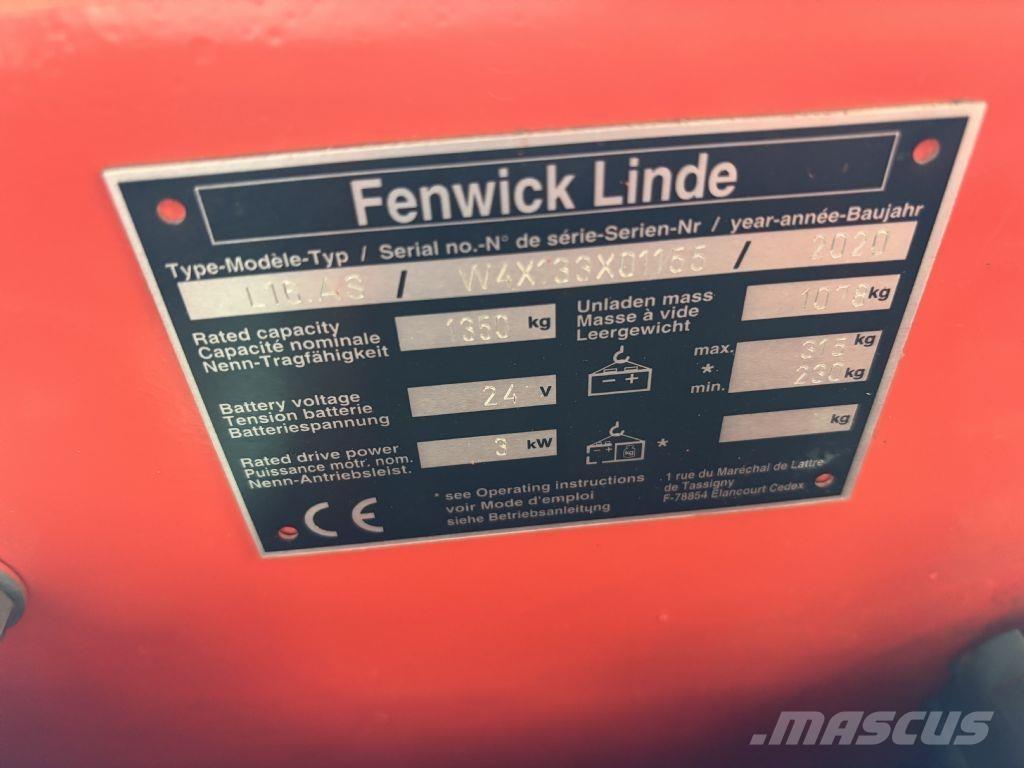 Linde L16.AS Gyalogkíséretű targonca