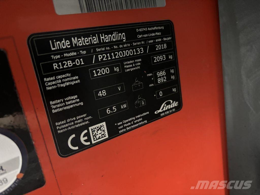 Linde R12B-01 Tolóoszlopos targonca