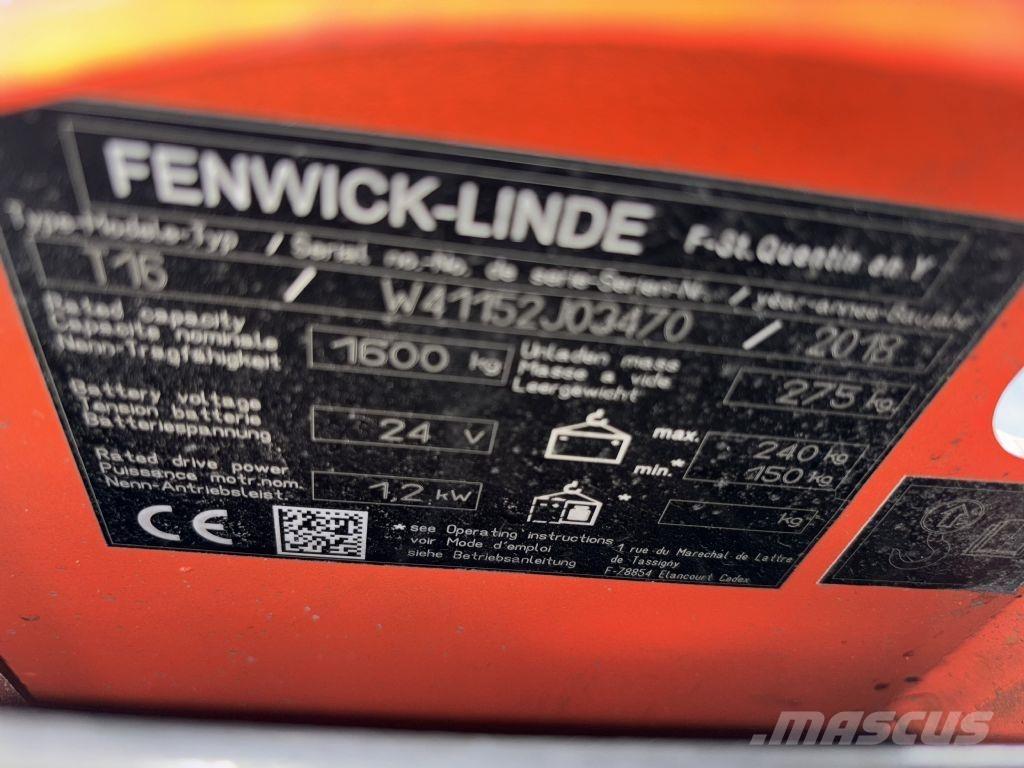 Linde T16 Alacsony emelőkocsi