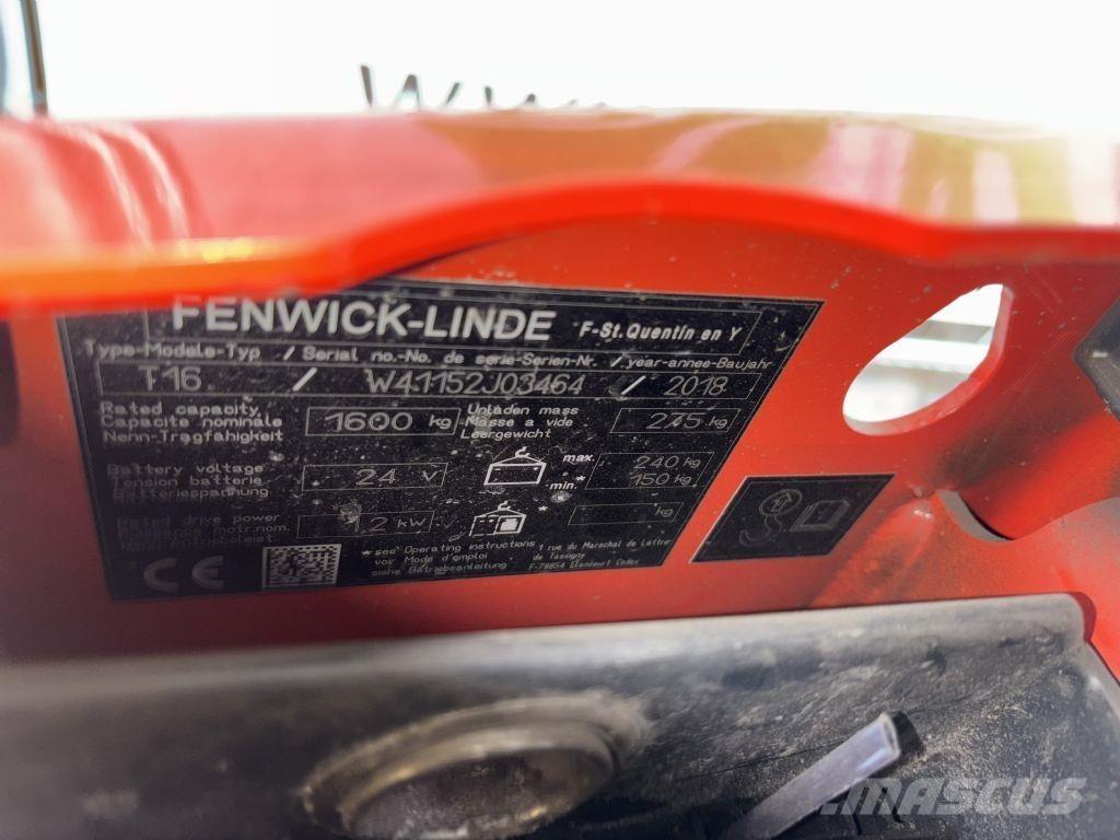 Linde T16 Alacsony emelőkocsi