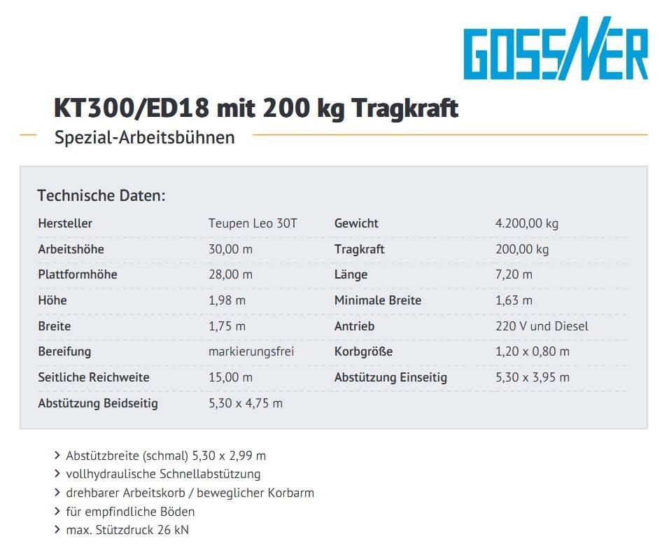Teupen Leo 30 T Kompakt önjáró emelők