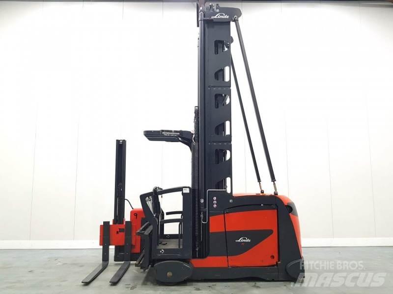 Linde K 011 Magasraktári szűkfolyosós targonca