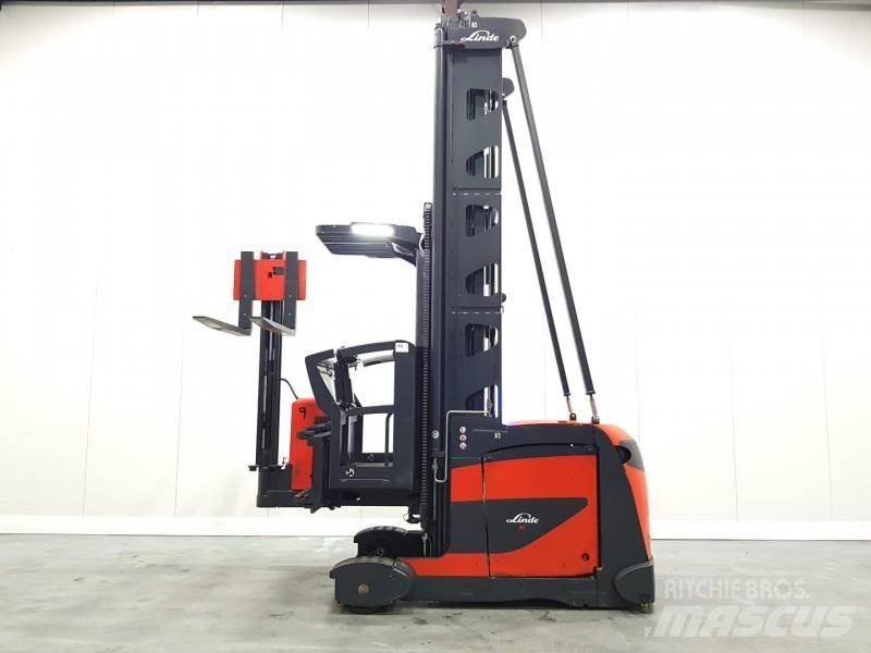 Linde K 011 Magasraktári szűkfolyosós targonca
