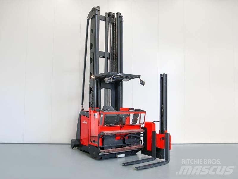 Linde K10 011 Magasraktári szűkfolyosós targonca