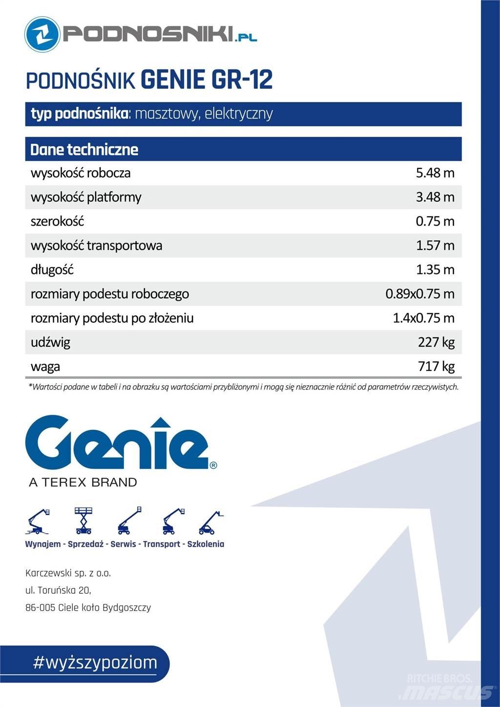 Genie GS-4047 Ollós emelők