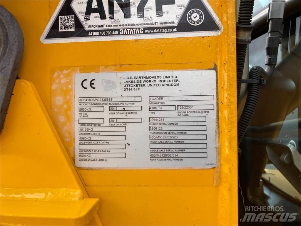 JCB 418S Teleszkópos mezőgazdasági rakodók