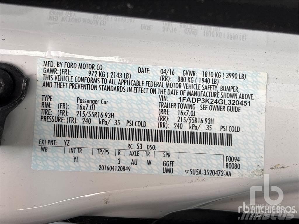 Ford FOCUS Kistehergépjárművek
