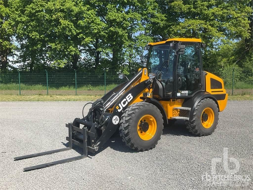 JCB 409 AGRI Gumikerekes homlokrakodók