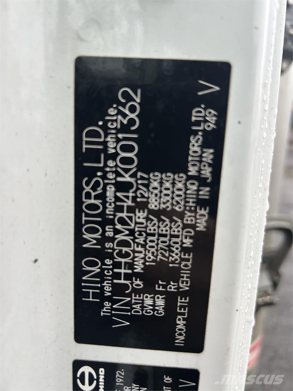 Hino 195 Dobozos teherautók