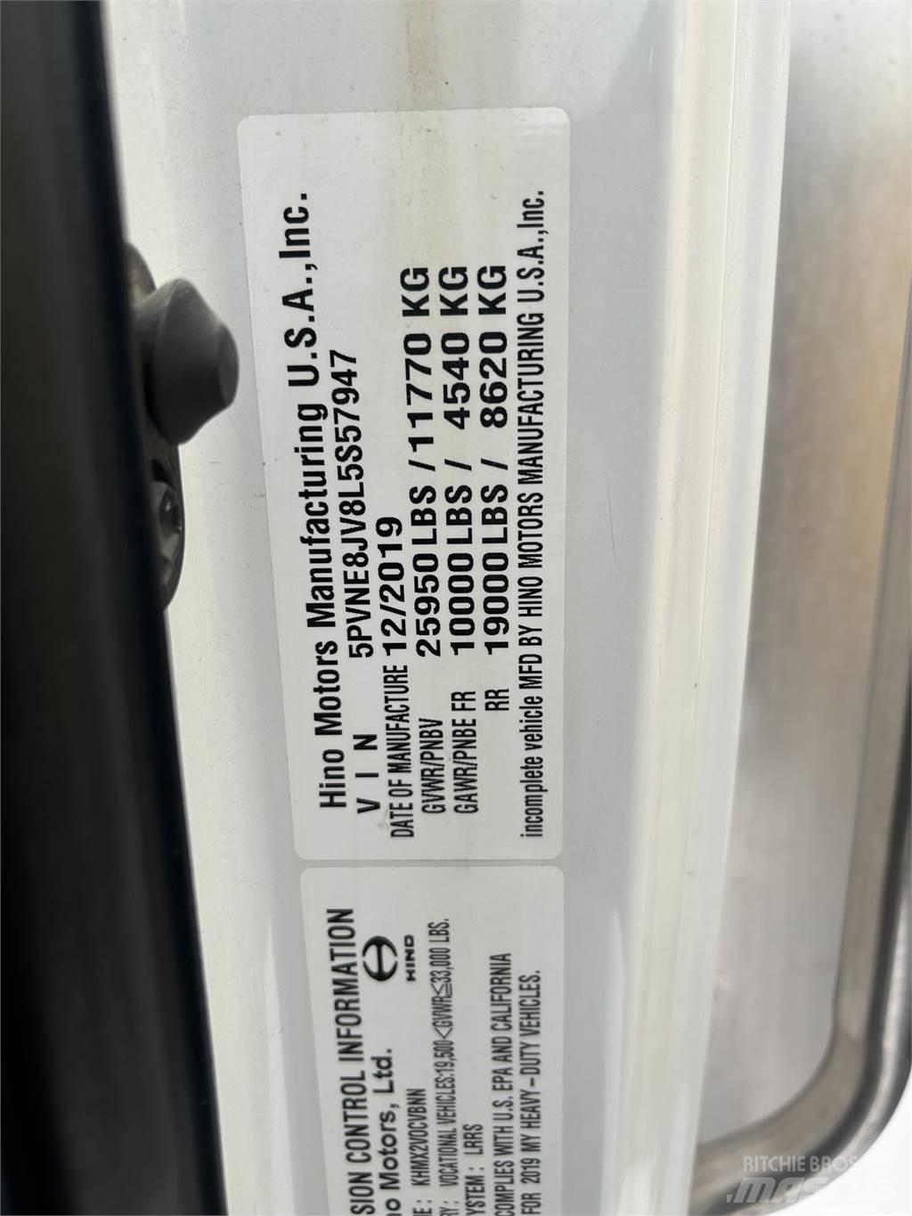 Hino 268 Dobozos teherautók