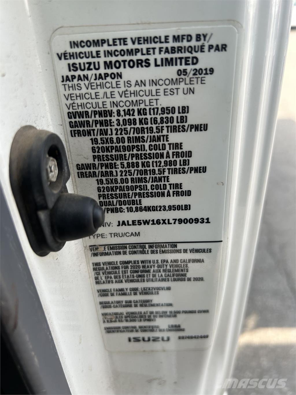 Isuzu NQR Billenő teherautók