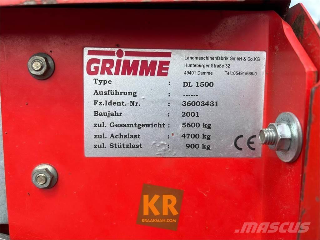Grimme dl 1500 Burgonya kombájnok és kiszedők