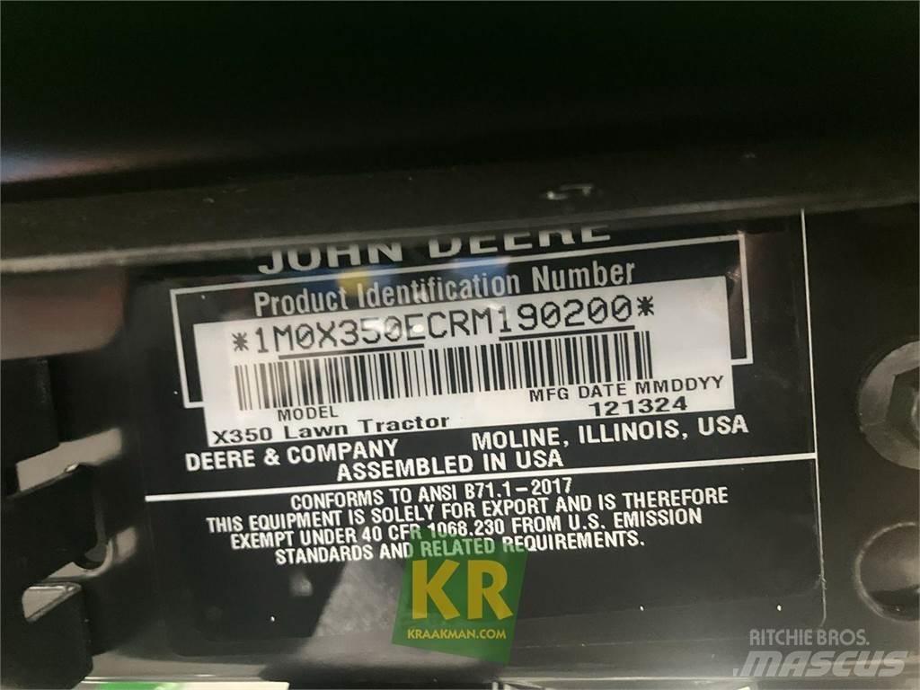 John Deere X350 Ráülős fűnyírók