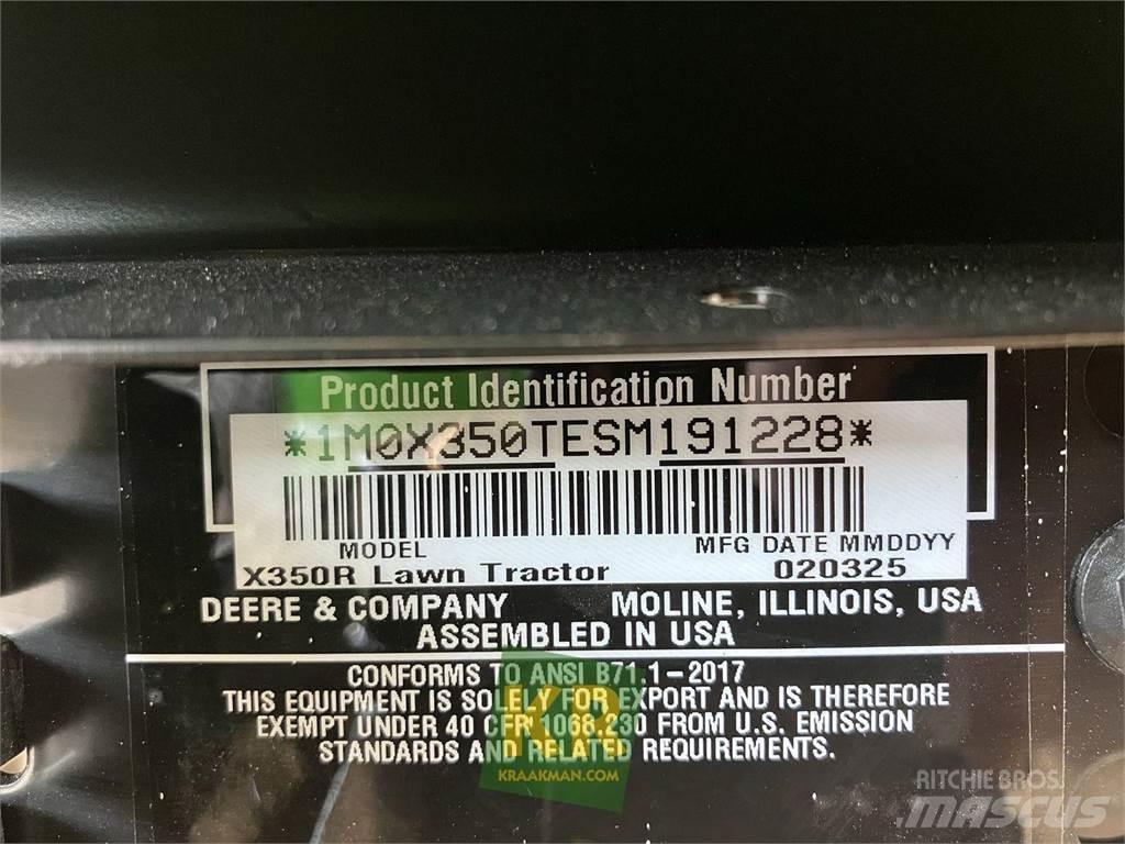 John Deere X350R Ráülős fűnyírók