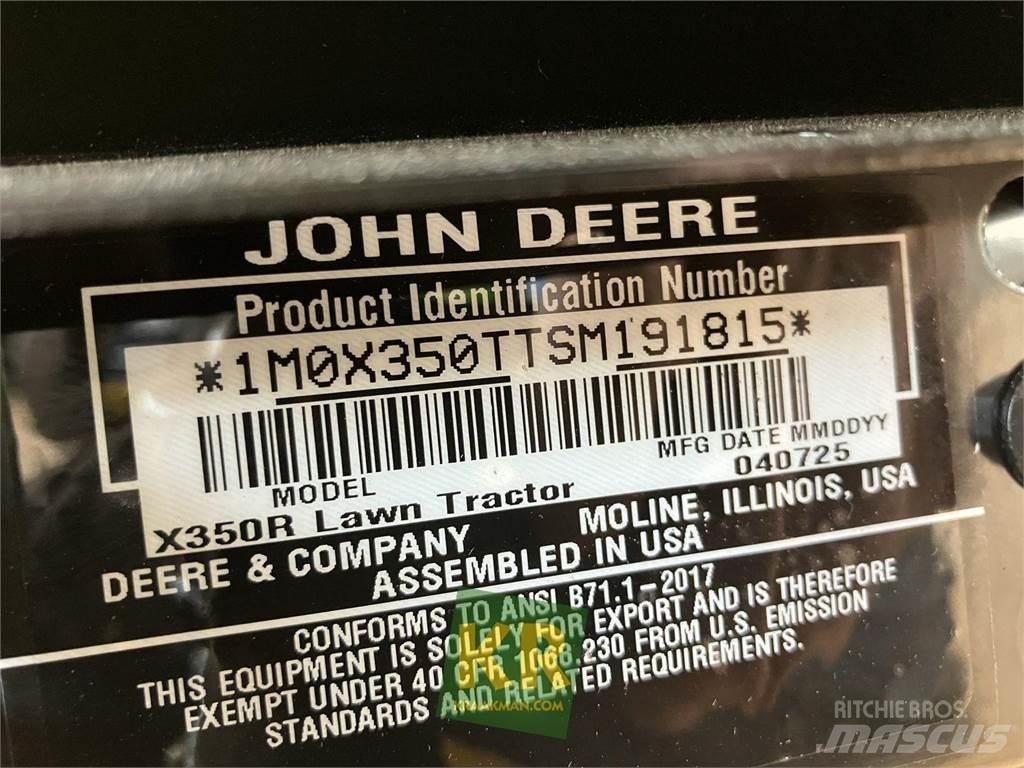John Deere X350R Ráülős fűnyírók