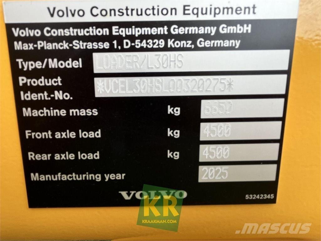 Volvo L30HS Gumikerekes homlokrakodók