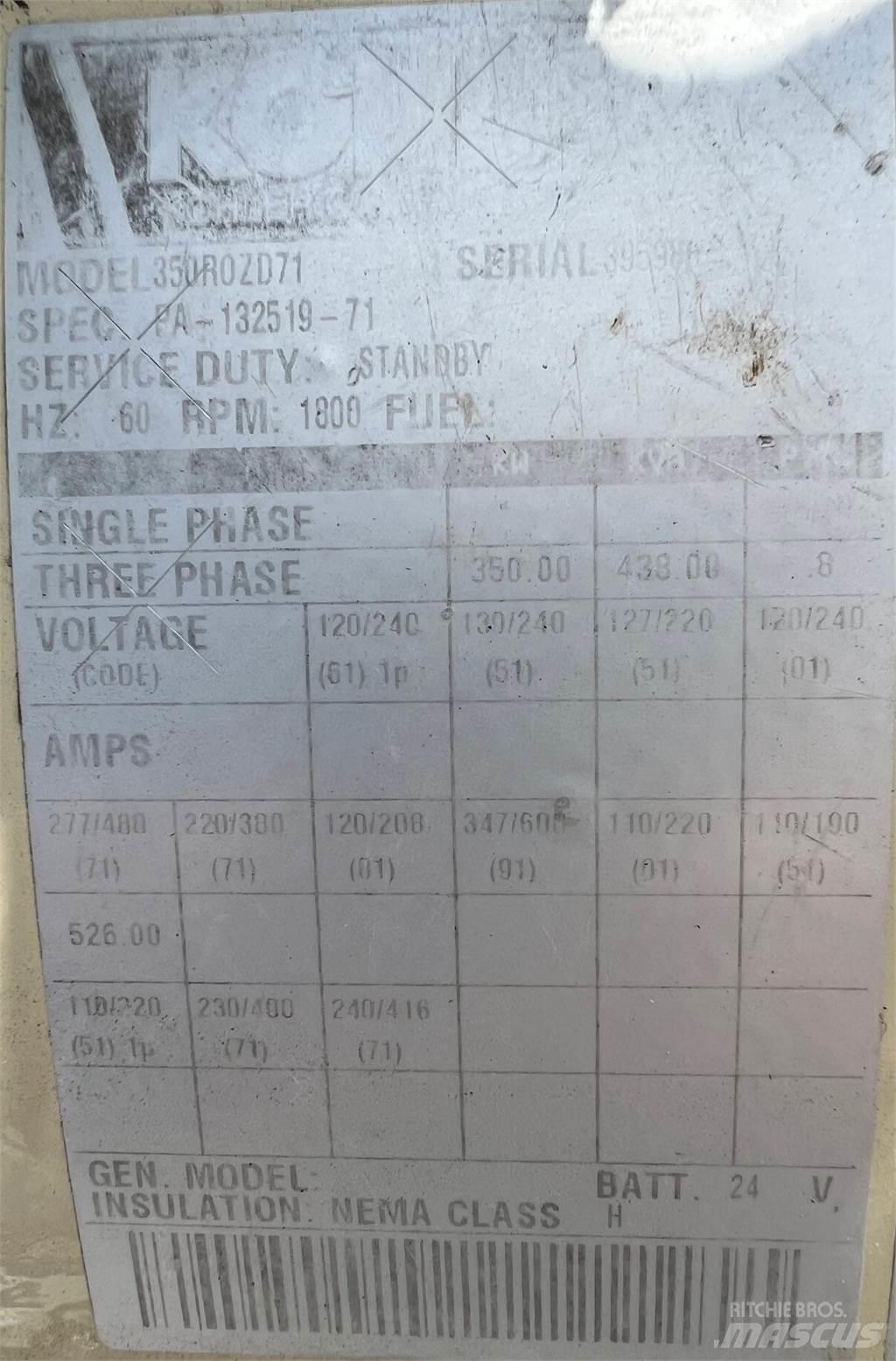 Kohler 350kW Egyéb Áramfejlesztők